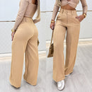 Calça Marcela em Alfaiataria Premium com Cintura Alta e Modelagem Pantalona