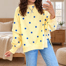 Blusa Venez com Estampa de Poás contrastantes