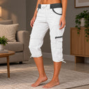 Calça Talyssa Capri com Cós Largo e Cordão Ajustável